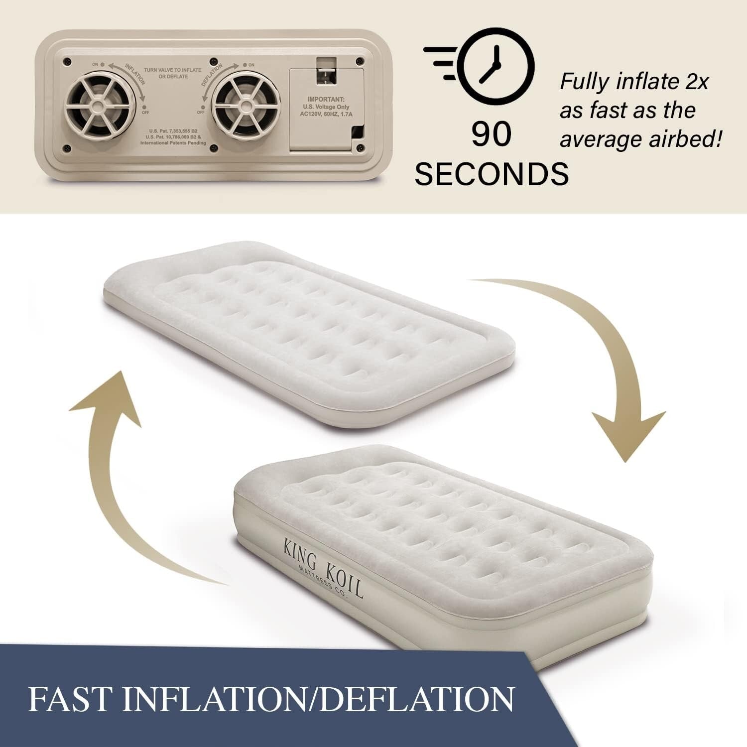 Adjustable Firm Twin Air Mattress with Built-in Pump - 13-Inch Thick Comfort