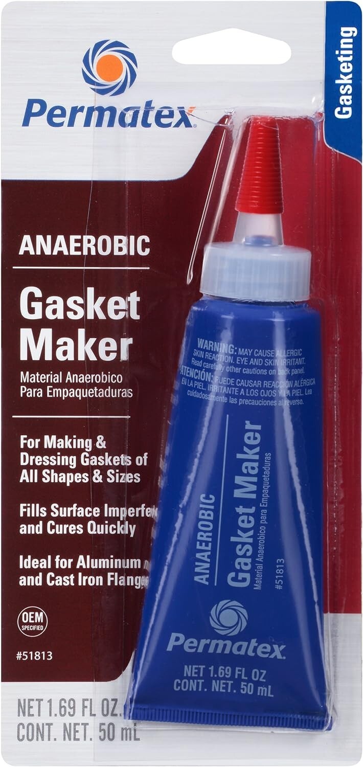 Anaerobic Gasket Maker Pack of 6 - Solvent-Resistant Seal for Emergency Repairs