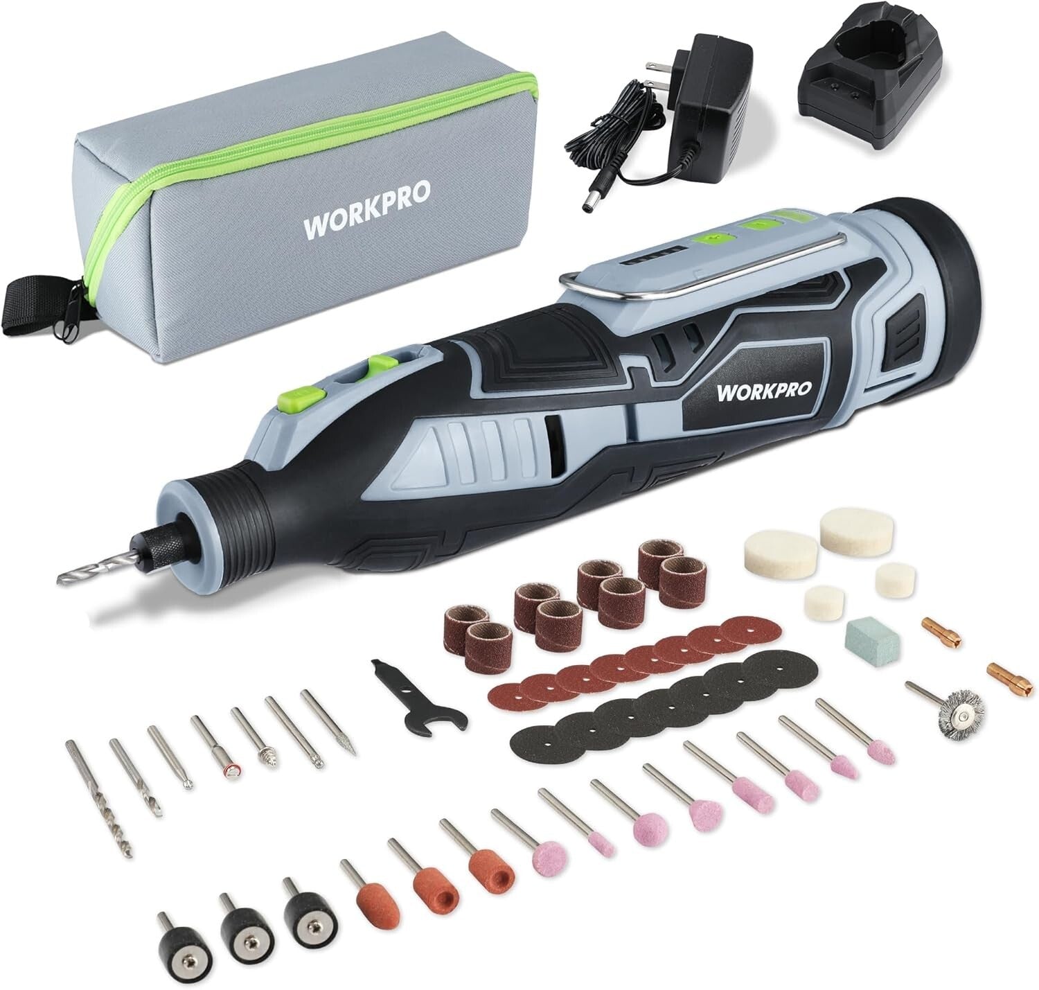 Compact 12V Rotary Tool with 114 Accessories - Perfect for Crafters & DIY Lovers