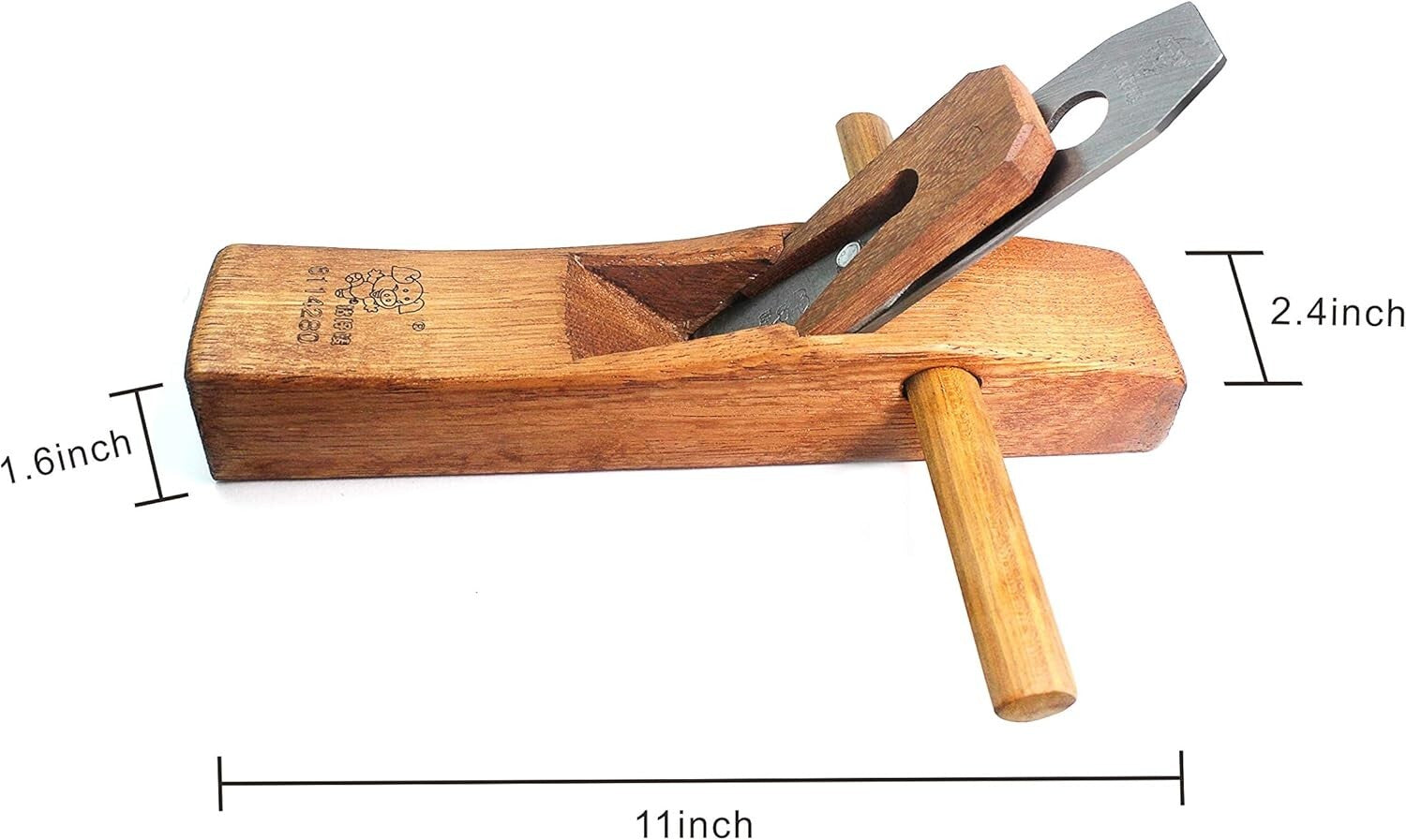 Professional Red Hand Planer - 11" Steel Cutter Ideal for DIY Wood Projects