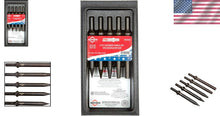 Load image into Gallery viewer, 5-Piece Pneumatic Taper Punch Set with Black Oxide Finish for Precision Tasks