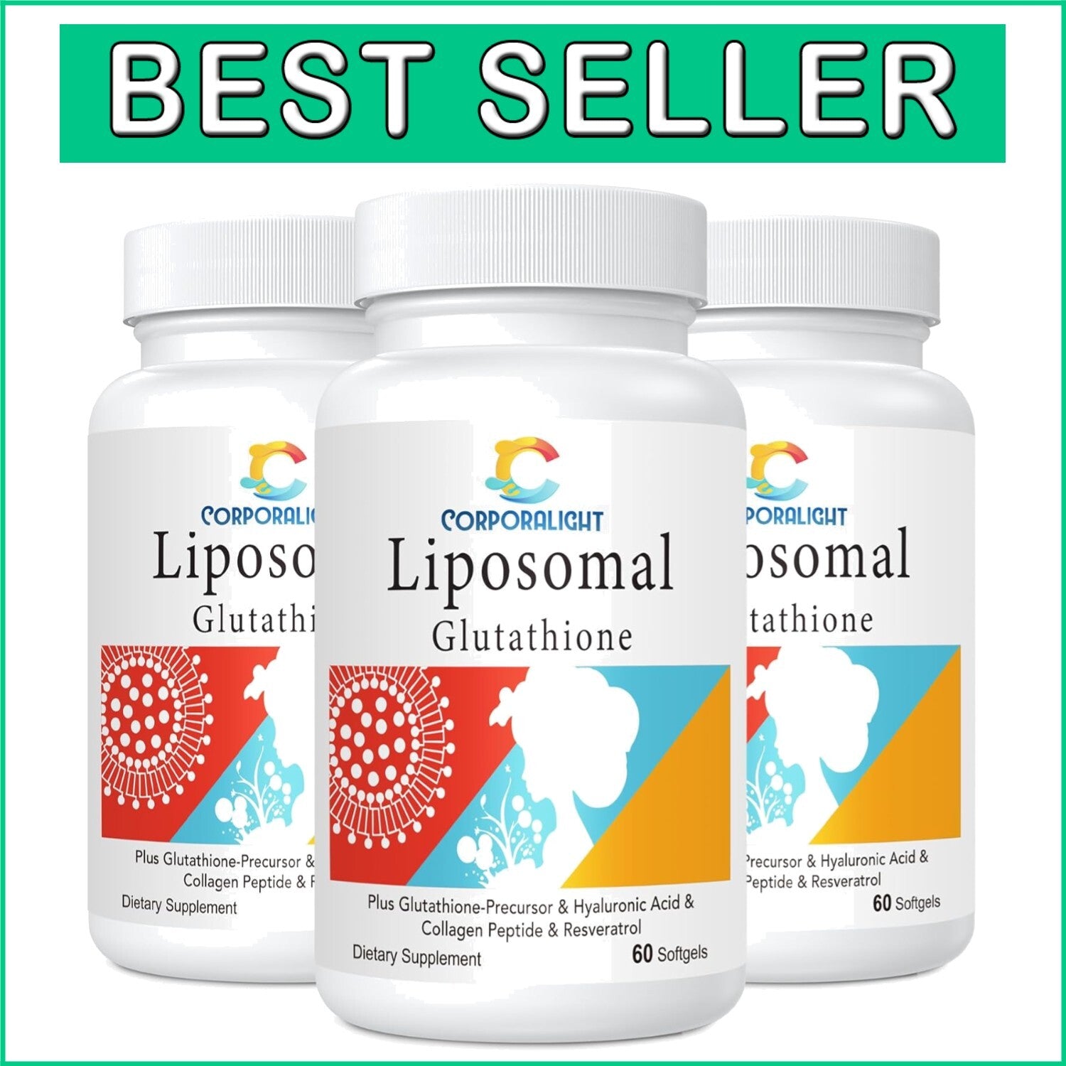 Enhanced Absorption Liposomal Glutathione Softgels – 1500mg of Antioxidant Power