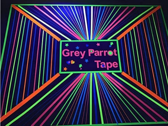 Cost-Effective Neon Glow Party Tape – 6 Colors, Easy-Tear 66ft Rolls Under UV