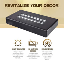 Load image into Gallery viewer, Sleek 16 LED Lighted Display Base for Showcasing Glass &amp; Acrylic Collectibles