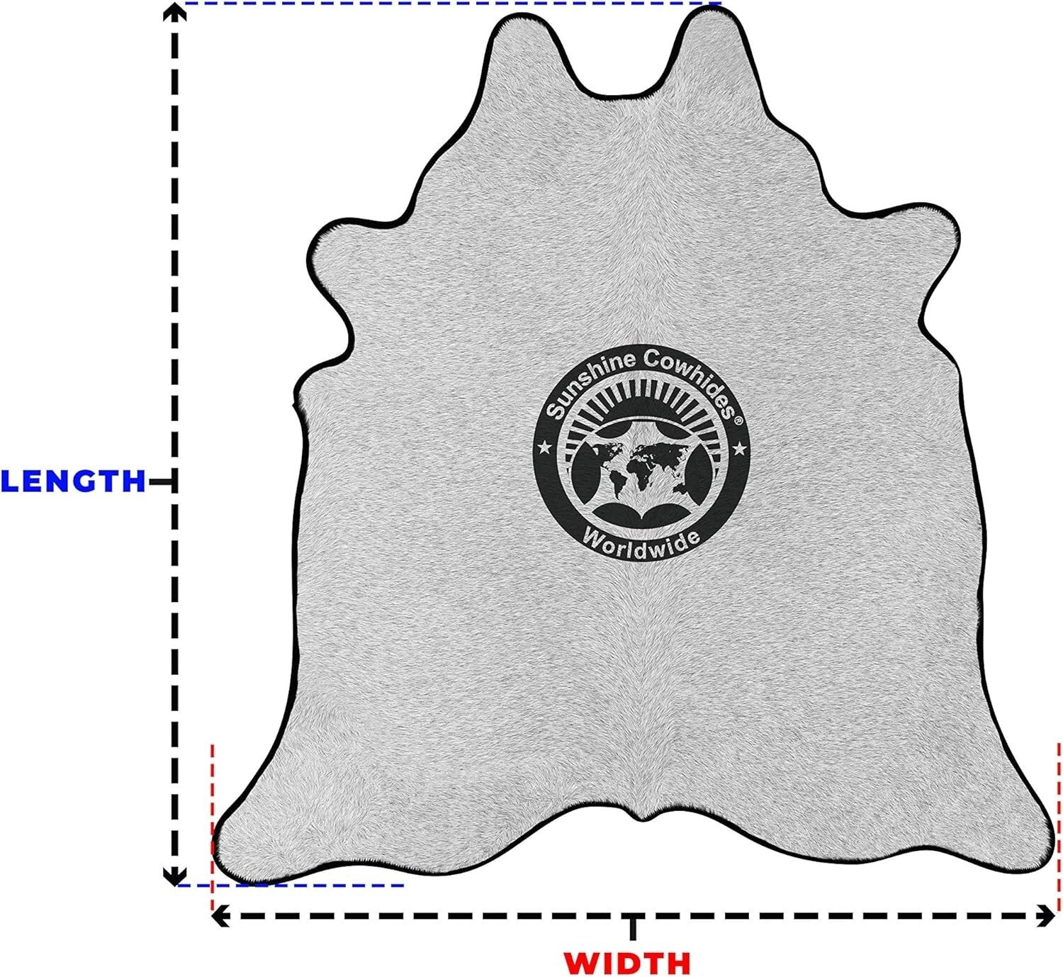 Rustic & Durable Brown/Cream Cowhide Rug - Unique Animal Shape 6x8 Ft Design