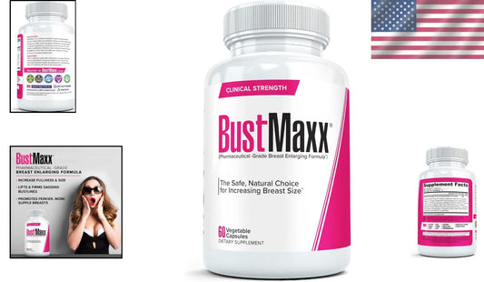 60 Pharmaceutical Grade Breast Enhancement Capsules - All-Natural Ingredients