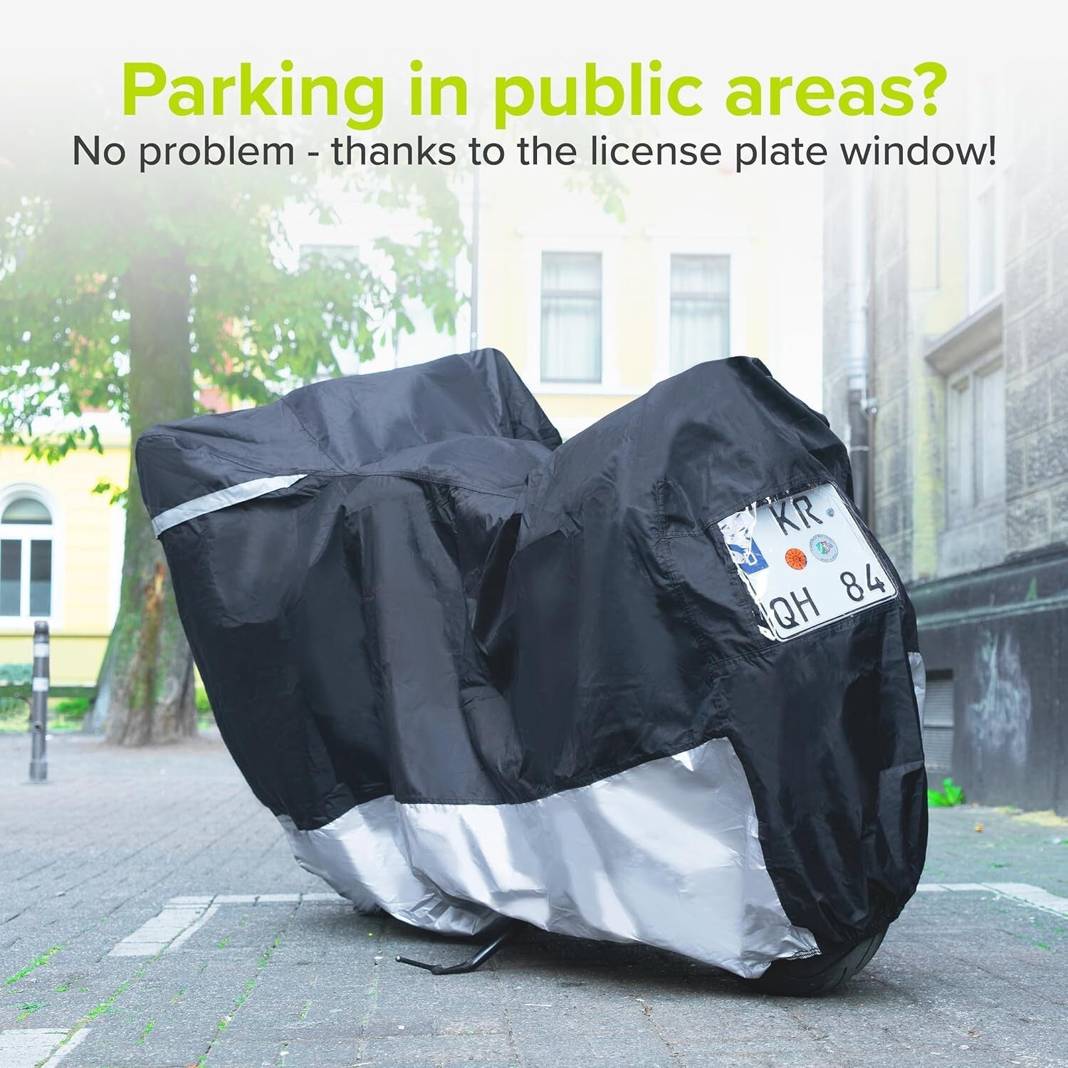 Extreme Heat Resistant Motorcycle Cover - Waterproof & Breathable, 80.71" Size