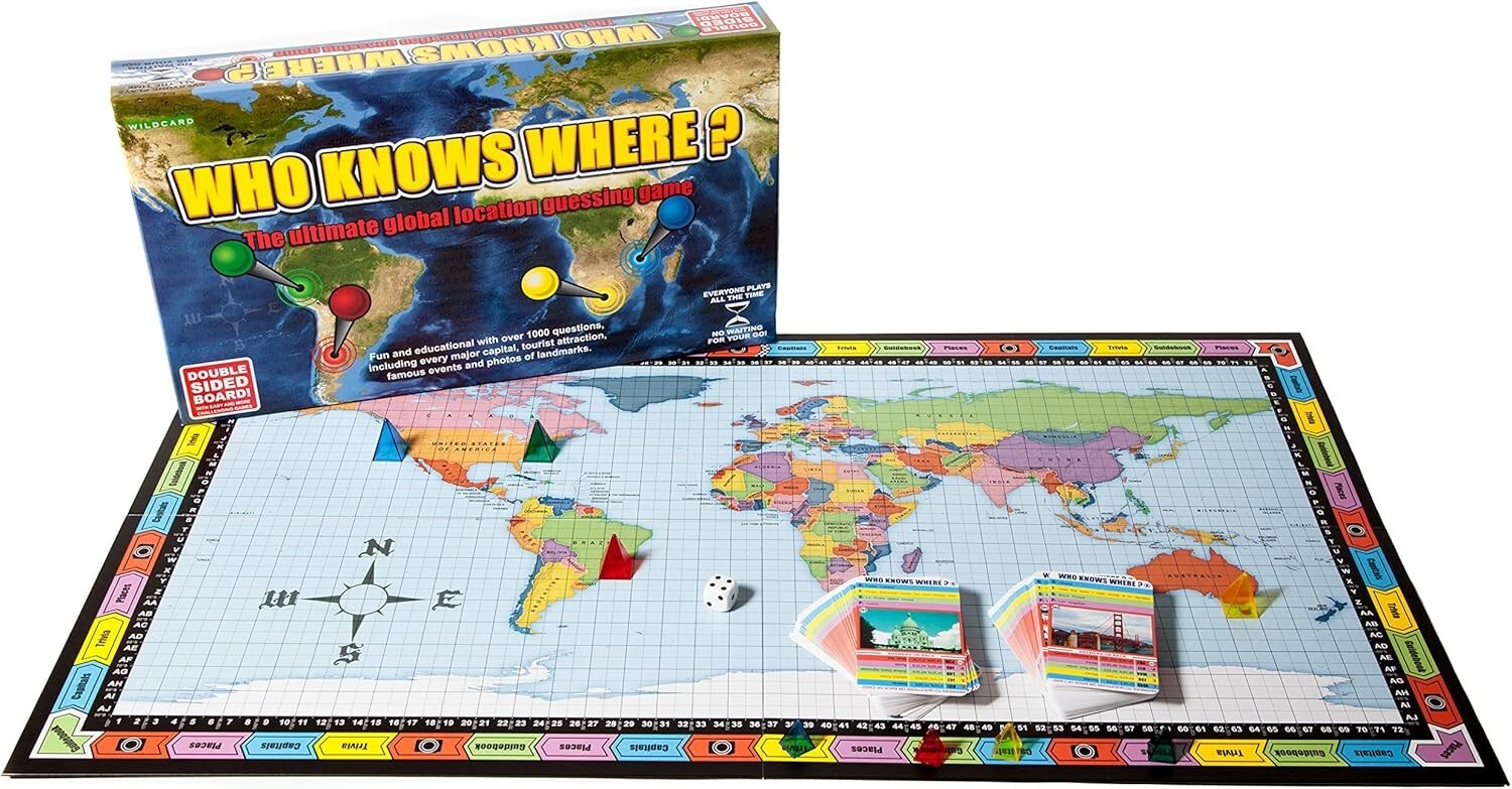 Who Knows Where? - A Fun & Competitive Geography Learning Game for Families