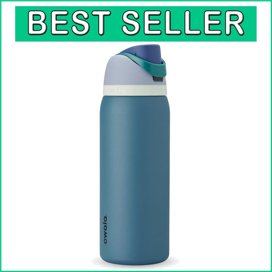 40oz Denim Insulated Stainless Steel Water Bottle with FreeSip Straw & Lid