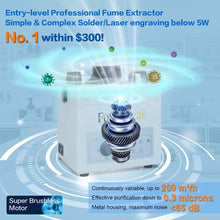 Load image into Gallery viewer, Professional Grade 100W Solder Fume Extractor - Powerful Smoke Absorption