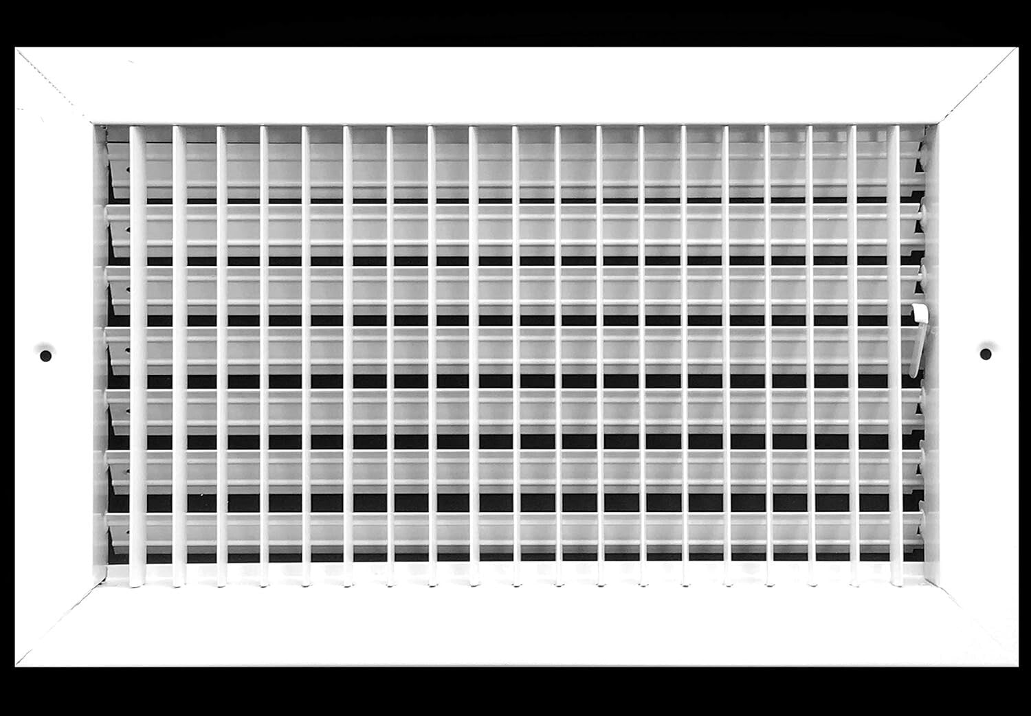 14"w X 8"h Adjustable HVAC Air Supply Diffuser - Stylish Steel Grille Register