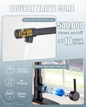 Load image into Gallery viewer, Elegant Oil Rubbed Bronze Kitchen Faucet with Soap Dispenser &amp; Pull Down Sprayer