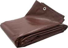 Load image into Gallery viewer, 20'x30' Super Heavy Duty Brown Tarp - Waterproof, Tear Resistant &amp; UV Treated