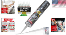 Load image into Gallery viewer, Premium Black Silicone Caulking - 10.1oz 16-Pack, Perfect for Indoor/Outdoor Use