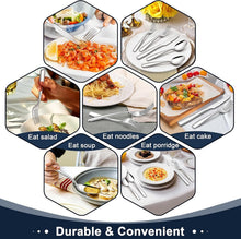 Load image into Gallery viewer, Heavy Weight Silverware Set for 12 - Elegant Dining Utensils for All Occasions