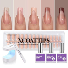 Load image into Gallery viewer, Professional Quality XCOATTIPS French Press-On Nails - 150 Long Gel Tips