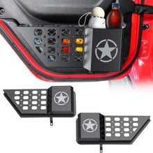 Load image into Gallery viewer, 2PCS Metal Rear Door Pocket Organizer - Jeep Wrangler JL JLU &amp; Gladiator JT Fit