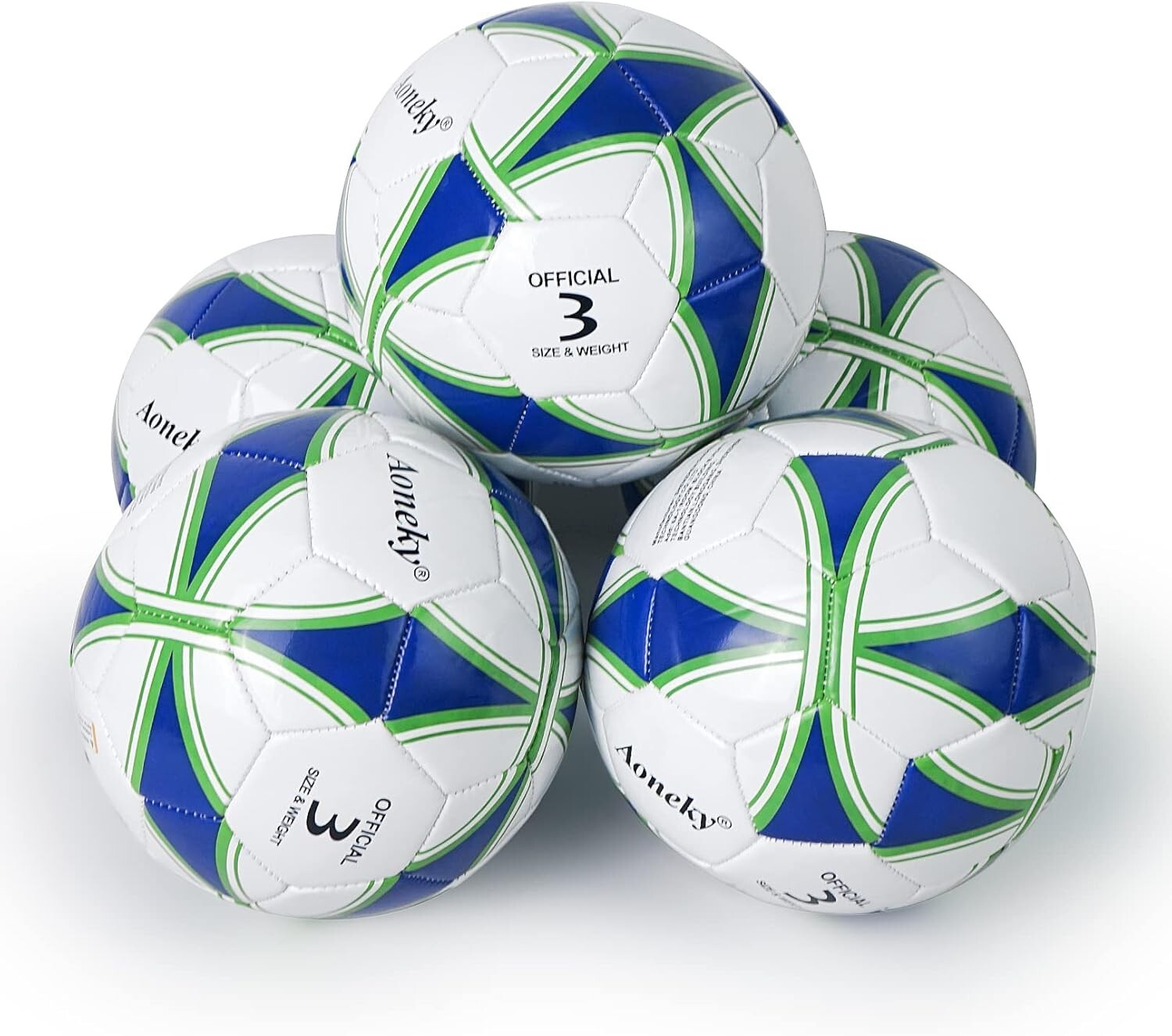 Durable Size 3 Soccer Ball with Inflation Pump - Perfect for Kids' Outdoor Play