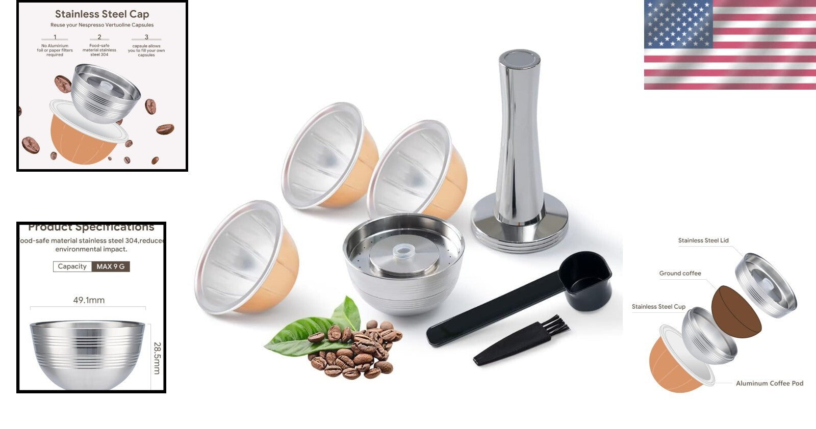 Cost-Effective and Environmentally Friendly Vertuo Next Reusable Coffee Capsules