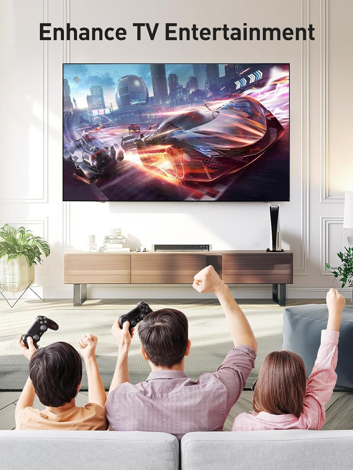 Full Motion TV Wall Mount for 37-82 Inch TVs - Tilt & Swivel Articulating Design