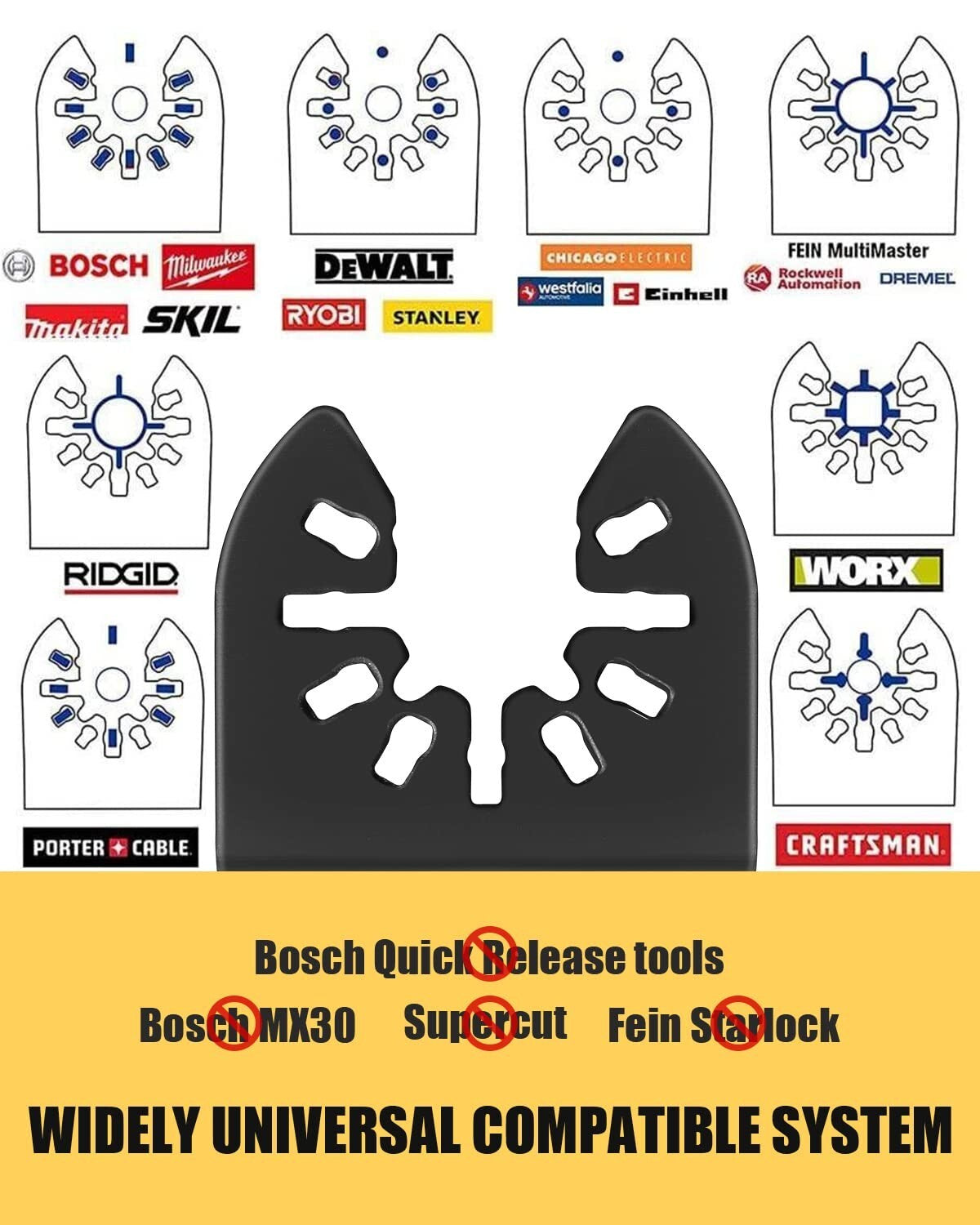 Efficient 50pcs Quick Release Oscillating Blades for All Your DIY Projects
