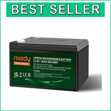 Load image into Gallery viewer, Premium 12V 16Ah Lithium Deep Cycle Battery with 3000+ Cycles for Versatile Use