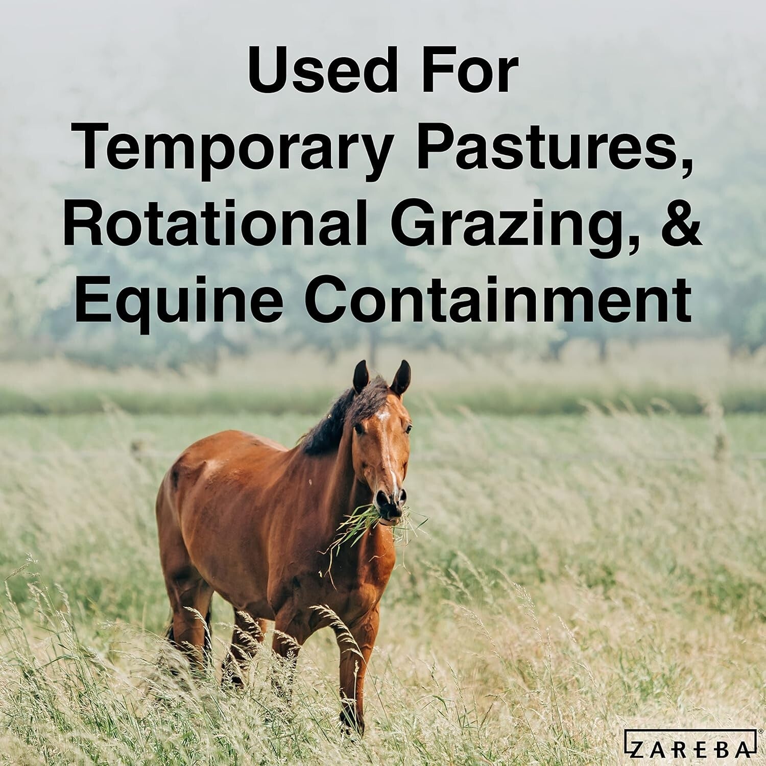 656ft Lightweight UV-Protected Electric Fencing Polyrope with 6 Aluminum Wires