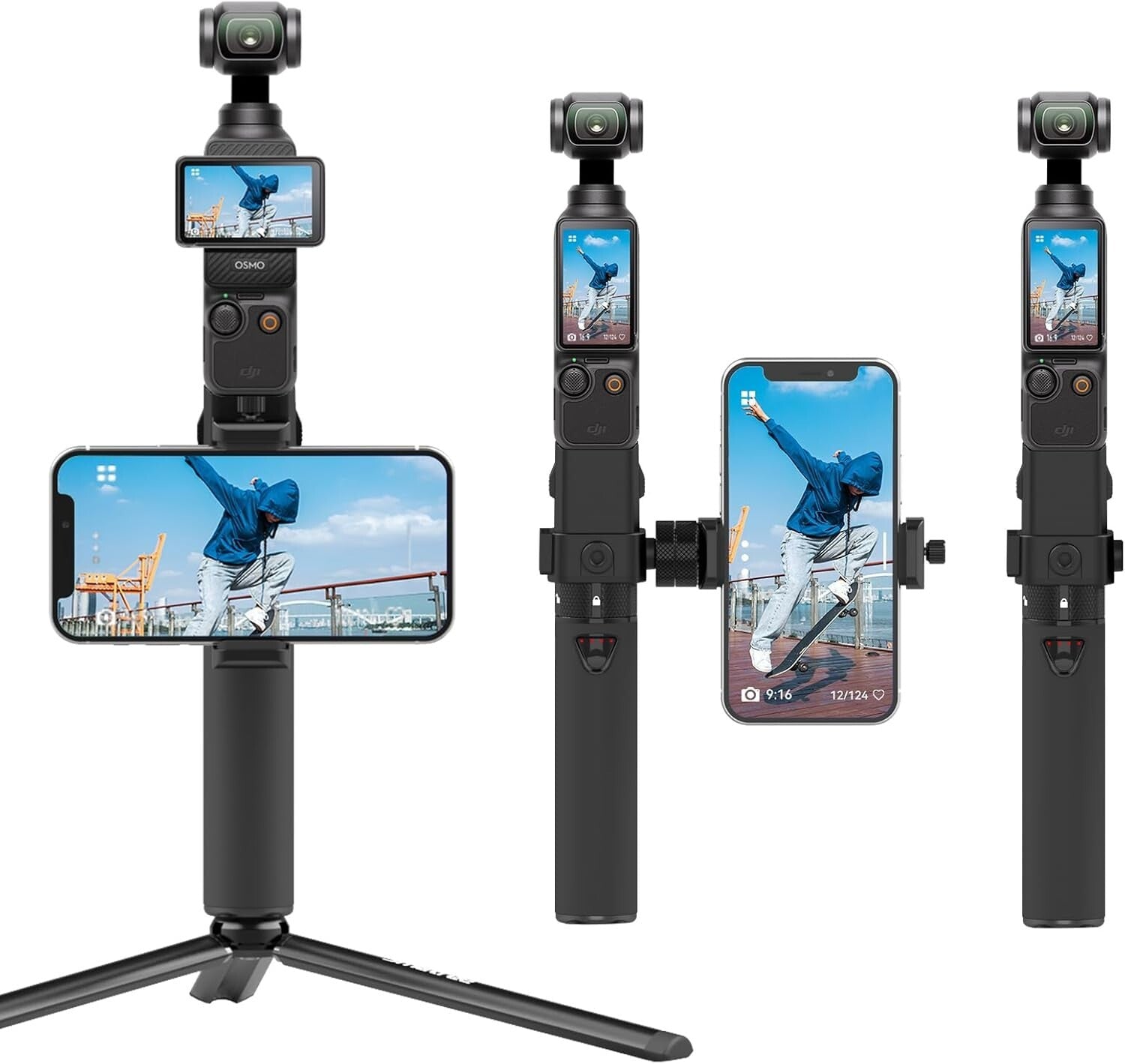 High-Speed Charging Power Stick with Tripod for DJI Osmo Pocket 3 & Smartphones