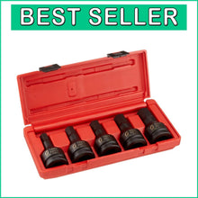 Load image into Gallery viewer, Heavy Duty 5-Piece Metric Hex Driver Set - CR-Mo Steel &amp; Low Profile Design