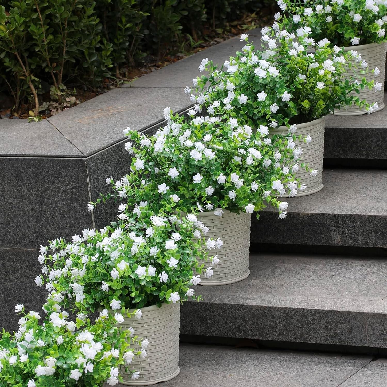 Eco-Friendly 60-Piece Fake Daffodils Boxwood Plants - Perfect for Outdoor Beauty