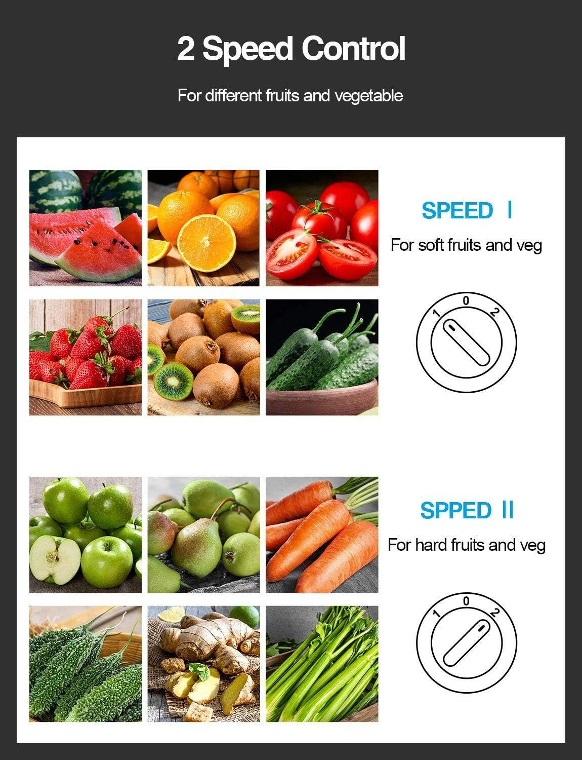 Centrifugal Juicer Extractor - 500W Power, BPA-Free, with Locking Safety Design