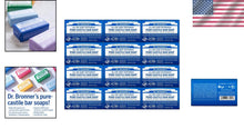 Load image into Gallery viewer, 12-Pack Dr. Bronner's Peppermint Pure-Castile Bar Soap - Vegan &amp; Cruelty-Free