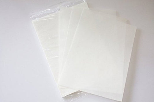 50 Count Plain Edible Wafer Paper Sheets - Vegan & Compatible with Edible Ink