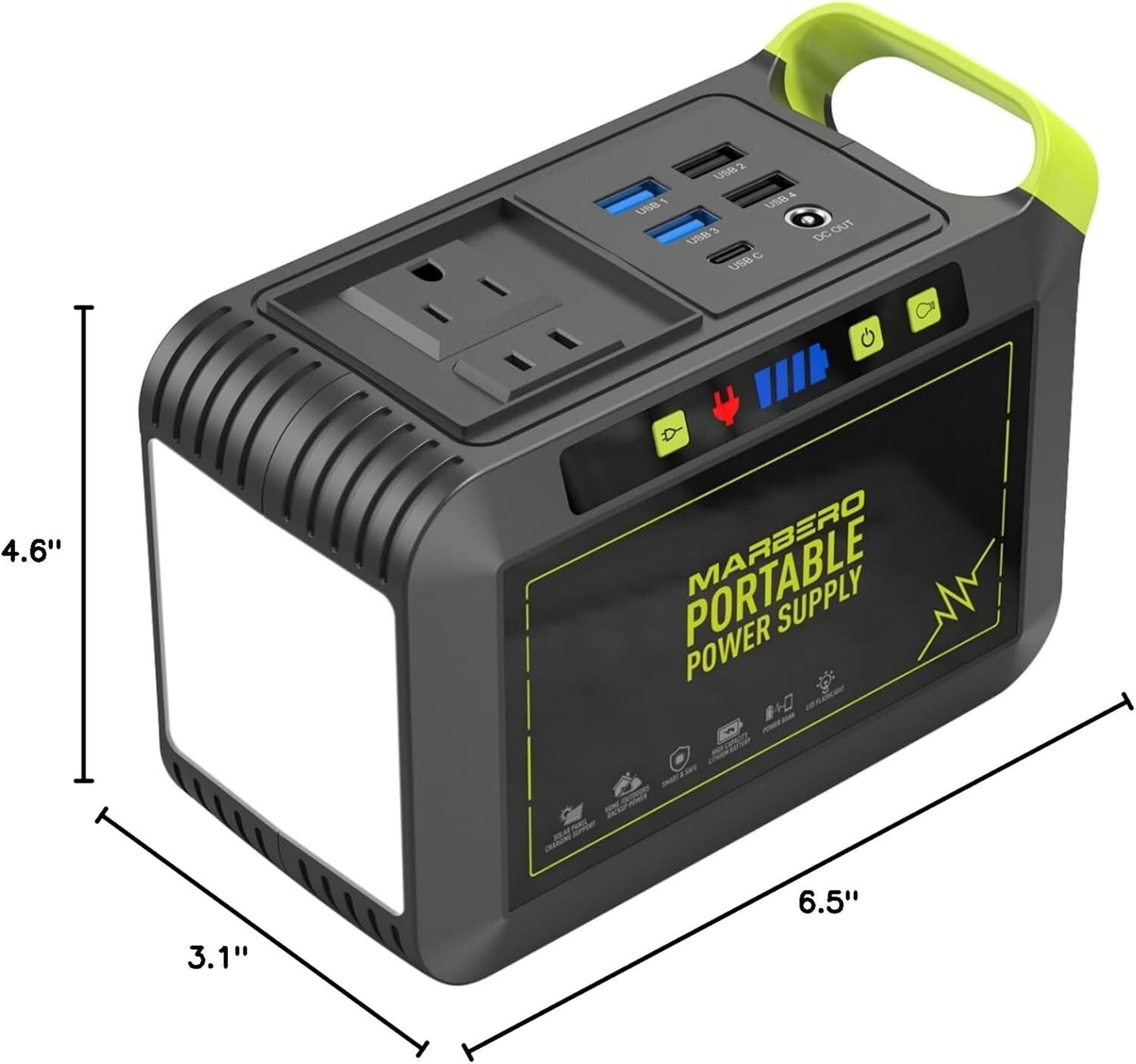 88Wh Portable Power Station with 120W Output - Ideal for Camping & Emergencies