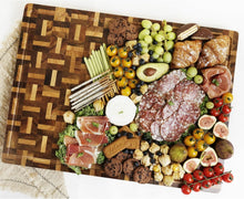 Load image into Gallery viewer, Extra Large Reversible Cutting Board - Acacia &amp; Oak - Perfect for Meat &amp; Cheese