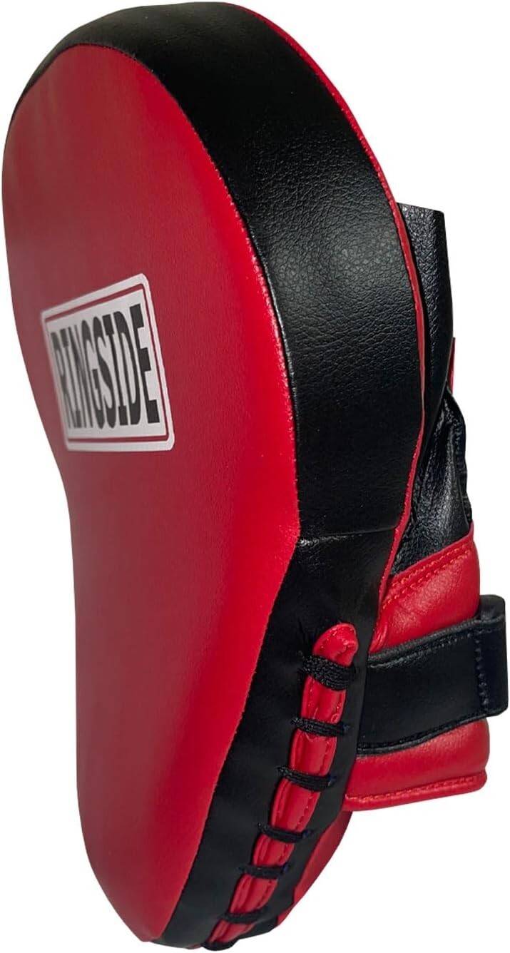 Professional 10.5" Curved Punch Mitts in Red - Ideal for Coaches and Athletes