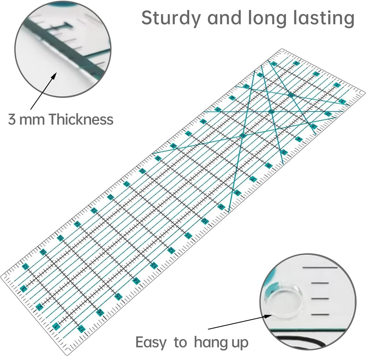 All-in-One Quilting Kit: Rotary Cutter, Blades, Mat & Craft Knife for Crafts
