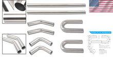 Load image into Gallery viewer, 3'' Custom Mandrel Stainless Steel Exhaust Pipe Tube Kit - 8 Piece Universal Set