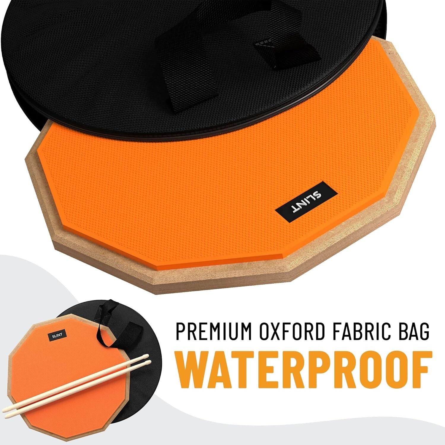 Beginner-Friendly 12" Drum Practice Pad with Adjustable Snare Stand & Sticks