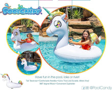 Load image into Gallery viewer, Durable 250 lb Capacity Motorized Unicorn Pool Float - Fun for Adults