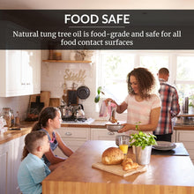 Load image into Gallery viewer, Premium 100% Pure Tung Oil - Food Safe Waterproof Wood Finish, 2 Pack 32 Fl Oz