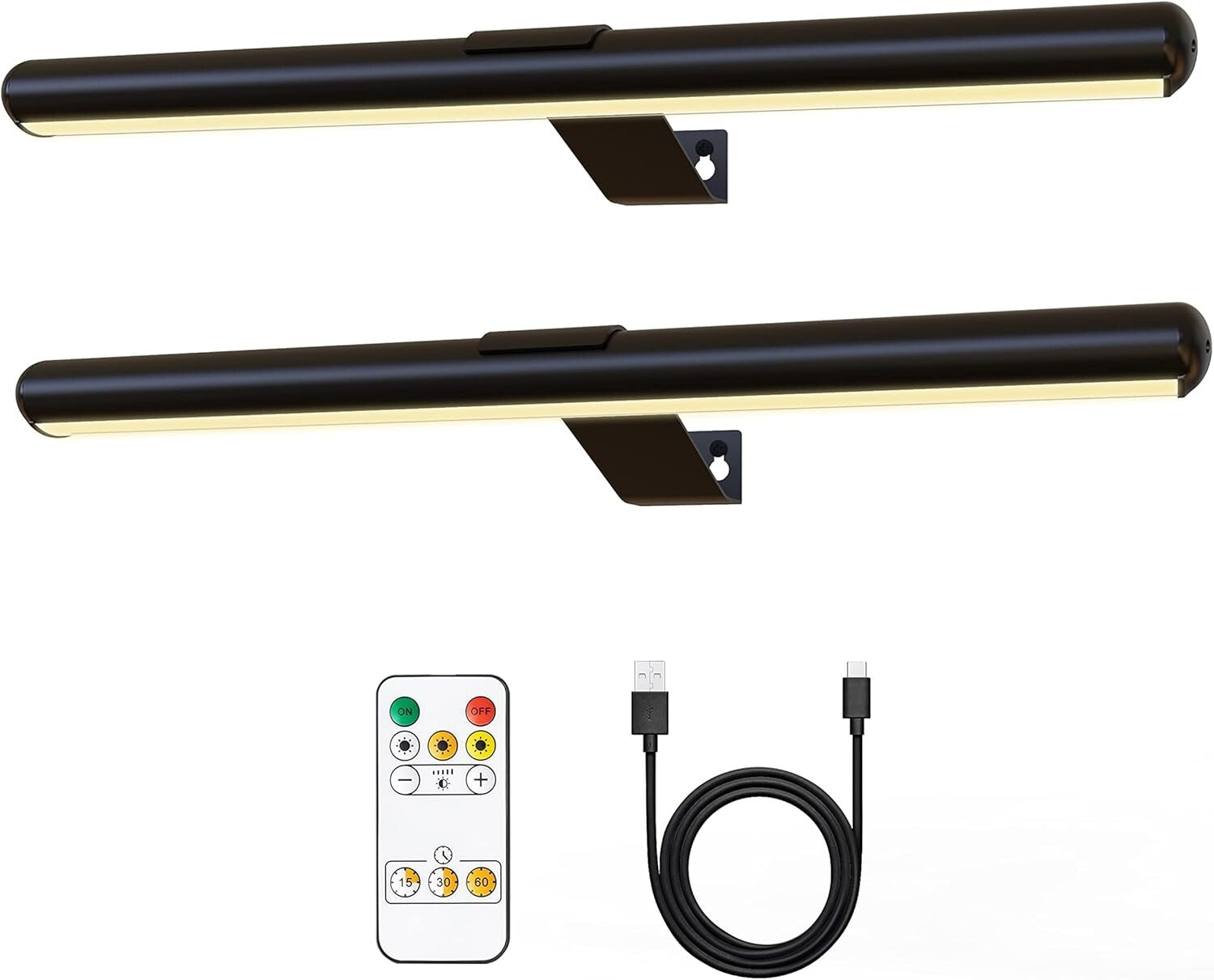 Battery Operated Magnetic Picture Lights with 3 Color Settings & Remote Control