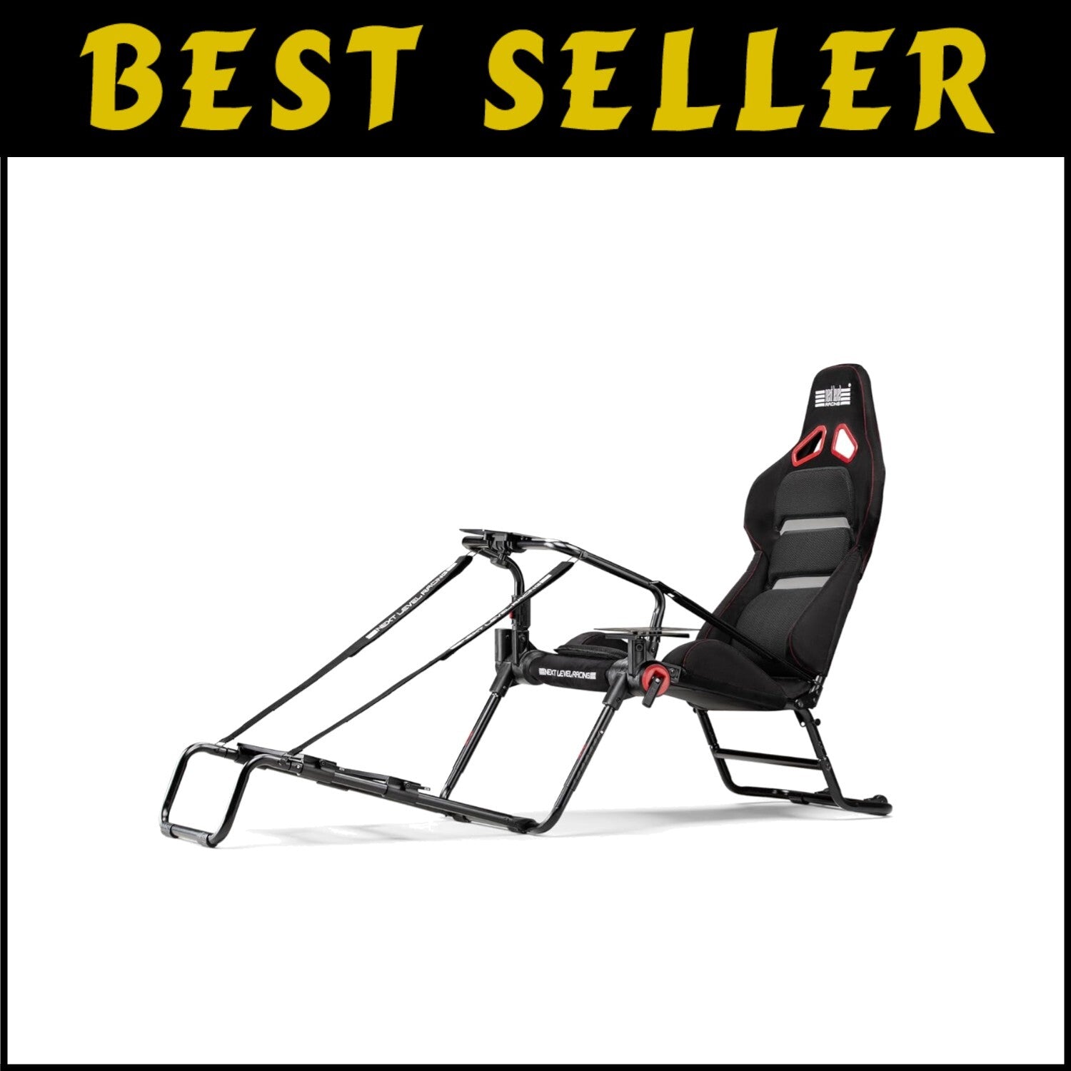 Immersive Foldable Racing Cockpit with Breathable Seat & Adjustable Features