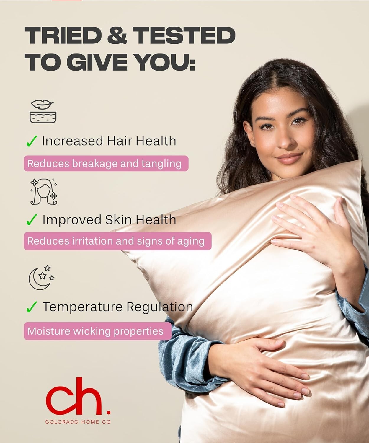 Luxury 100% Silk Pillowcase 20" x 36" for Hair & Skin Health - Gift-Ready Box