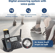Load image into Gallery viewer, Ultimate Long Range 5-Handset DECT Phone with Bluetooth, 22 Min Answering System