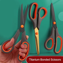 Load image into Gallery viewer, 24 Pack 8" Titanium Scissors - Sharp All-Purpose Classroom &amp; Office Tools