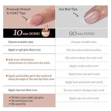 Load image into Gallery viewer, Long-Lasting XCOATTIPS French Press-On Nails - Healthy Gel Tips &amp; Nail Lamp Kit