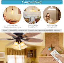 Load image into Gallery viewer, Smart WiFi Ceiling Fan Remote Control Kit - Universal Compatibility with Dimmer
