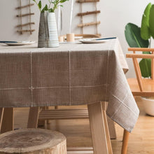 Load image into Gallery viewer, Luxury Embroidered Table Cover, 52"x102" - Stunning Linen Finish for All Seasons