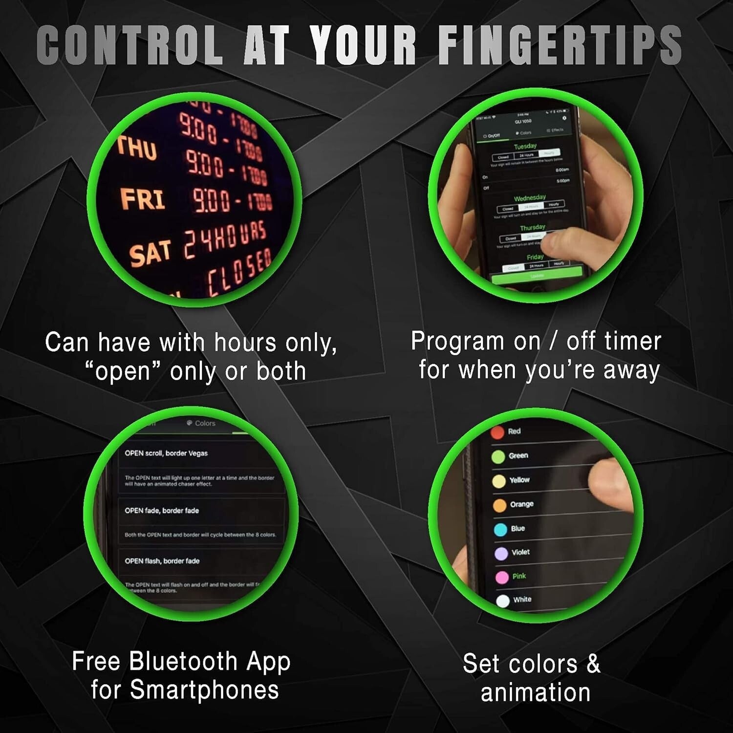 Energy-Efficient Programmable Open Sign – Perfect for Bars & Restaurants